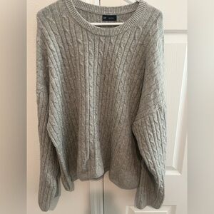 GAP Light Gray Cable Knit Sweater and pant set